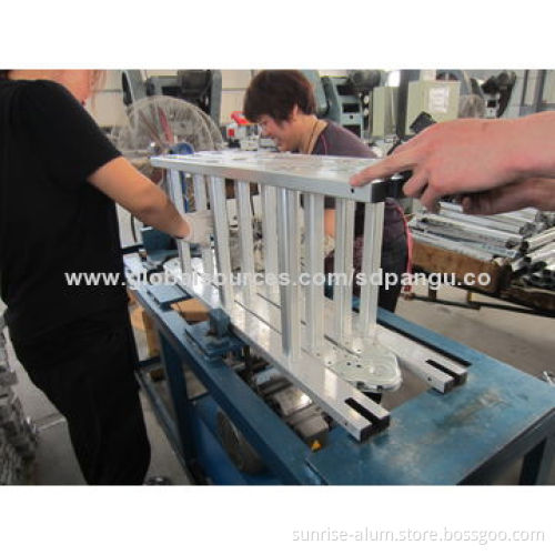 Aluminum profiles for window and door, spraying green profile, 6063-T5